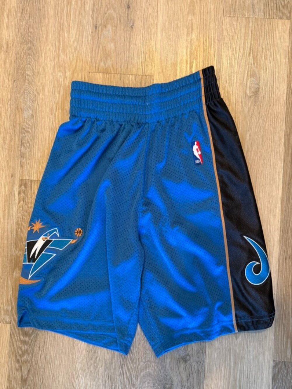 Men's Mitchell & Ness Blue Washington Wizards 2002-03 Authentic Shorts